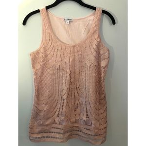 Express pink shimmery blouse